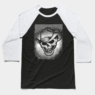 Cowboy Horror Death Skull ††† 8 bit/Pixelart Baseball T-Shirt